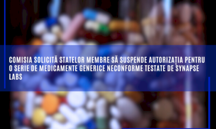 Comisia solicită statelor membre să suspende autorizația pentru o serie de medicamente generice neconforme testate de Synapse Labs