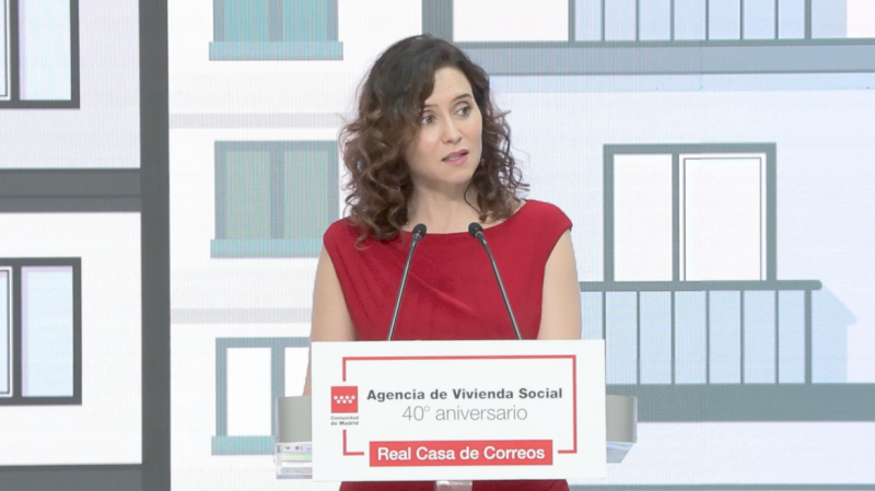 Díaz Ayuso sărbătorește 40 de ani de Agenție pentru Locuințe Sociale, consolidând Madrid ca regiune „cu cele mai bune servicii publice din Spania și Europa”