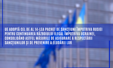 UE adoptă cel de al 14-lea pachet de sancțiuni împotriva Rusiei pentru continuarea războiului ilegal împotriva Ucrainei