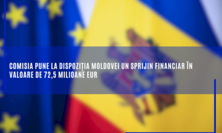 Comisia pune la dispoziția Moldovei un sprijin financiar în valoare de 72,5 milioane EUR