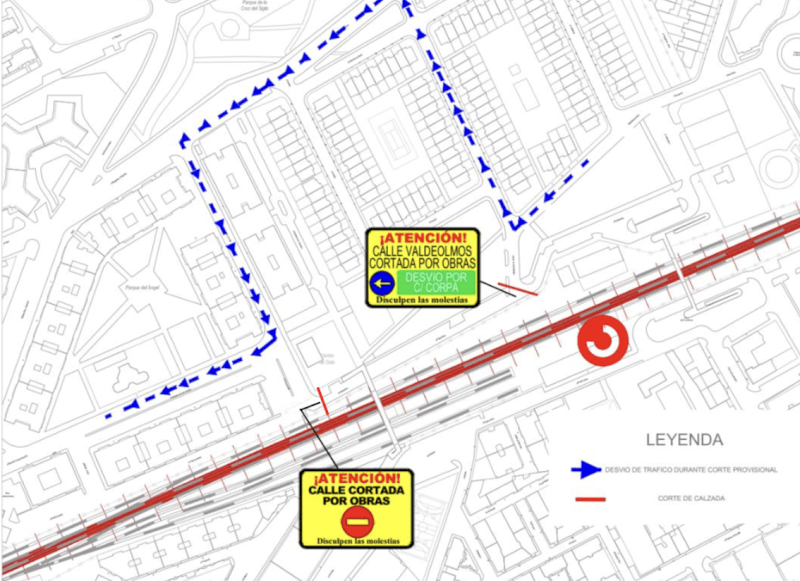 Alcalá – Poliția Locală informează: Întreruperea traficului pe strada Valdeolmos