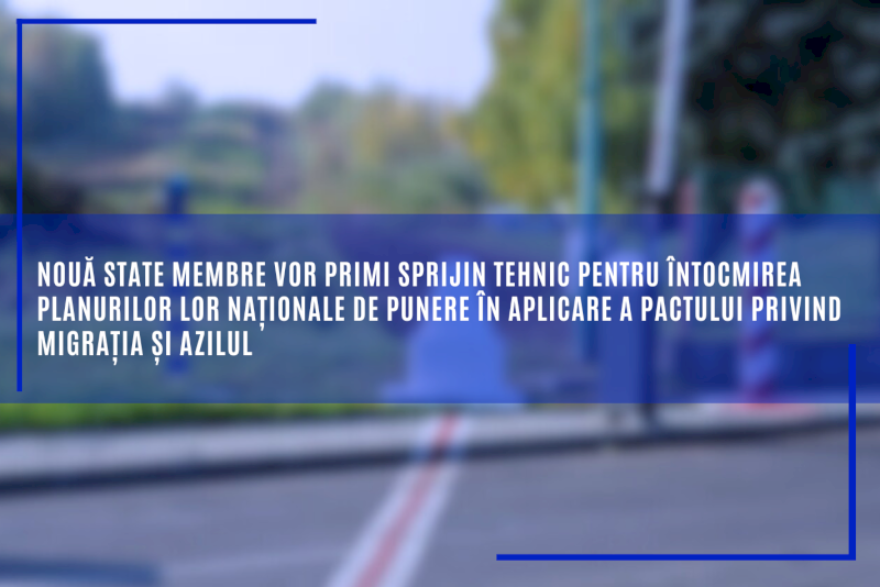 Nouă state membre vor primi sprijin tehnic pentru întocmirea planurilor lor naționale de punere în aplicare a Pactului privind migrația și azilul 