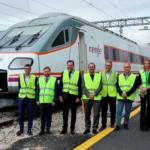 Óscar Puente supraveghează renovarea trenurilor Alaris care vor consolida serviciul între Zaragoza, Pamplona și Logroño