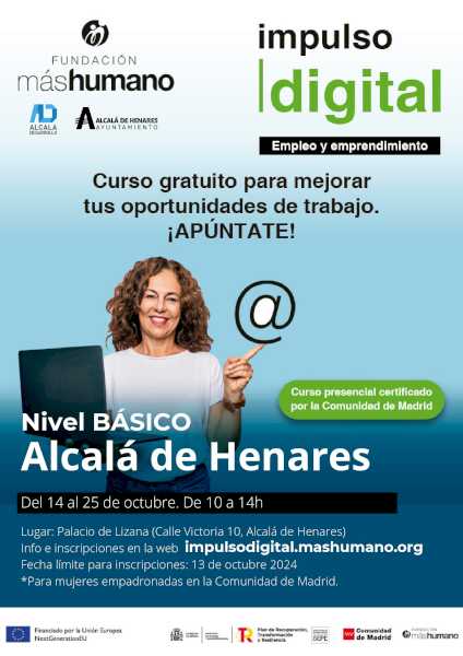 Alcalá – Înscrierile sunt deschise pentru programul de formare „Digital Impulse”.