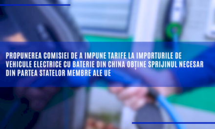 Propunerea Comisiei de a impune tarife la importurile de vehicule electrice cu baterie din China obține sprijinul necesar din partea statelor membre ale UE