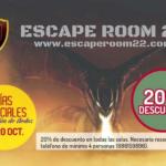 Torrejón – Escape Room 22 va avea zilele sale speciale mâine, sâmbătă, 19 octombrie și duminică, 20 octombrie, cu o reducere de 20% la toate…