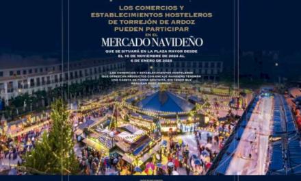 Torrejón – Últimos días para que los comercios y establecimientos hosteleros de Torrejón de Ardoz puedan participar en el Mercado Navideño,…