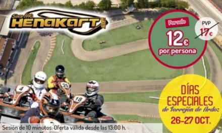 Torrejón – El circuito de karts Henakart tendrá sus Días Especiales de Torrejón de Ardoz este sábado 26 y el domingo, 27 de octubre