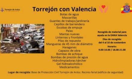 Torrejón – El Ayuntamiento de Torrejón de Ardoz recoge material de emergencia en la Base de Protección Civil en el Recinto Ferial para ayud…