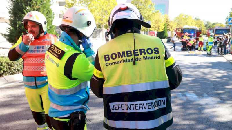 El SUMMA 112 participa en simulacros municipales para poner en práctica la coordinación asistencial en la Comunidad de Madrid