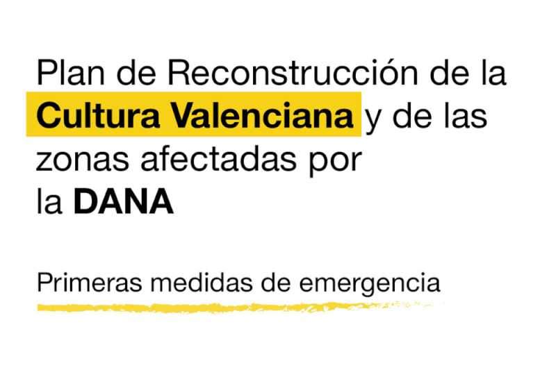 Cultura pone en marcha el Plan de Reconstrucción de la Cultura Valenciana