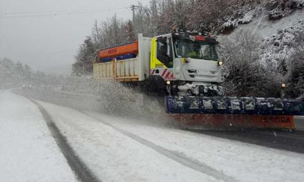 Transportes prepara 1.487 quitanieves y 253.265 toneladas de fundentes para mantener las carreteras ante las nevadas