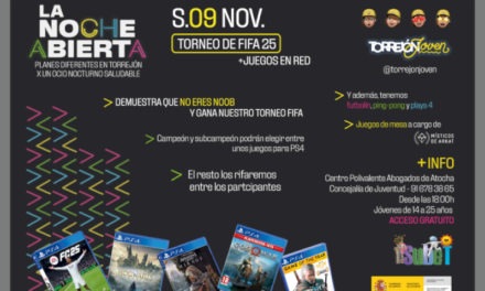 Torrejón – El videojuego más popular, el FIFA 25, en la programación de “La Noche Abierta” de este sábado, 9 de noviembre, con un torneo qu…