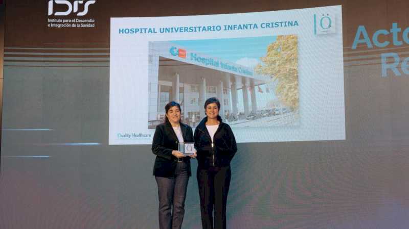 El Hospital público Infanta Cristina obtiene el reconocimiento ‘QH’ de excelencia en la calidad asistencial