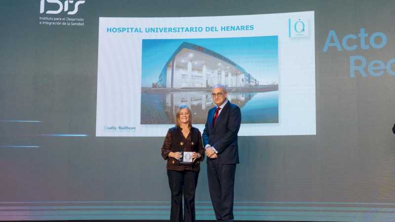 El Hospital público del Henares recibe un nuevo reconocimiento a su calidad asistencial y eficiencia