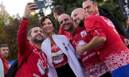 Díaz Ayuso participa en la 16ª carrera solidaria Ponle Freno: “Se pueden salvar muchas vidas si todos tomamos precauciones”