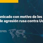 España reitera su condena a la ilegal e injustificada agresión de Rusia contra Ucrania