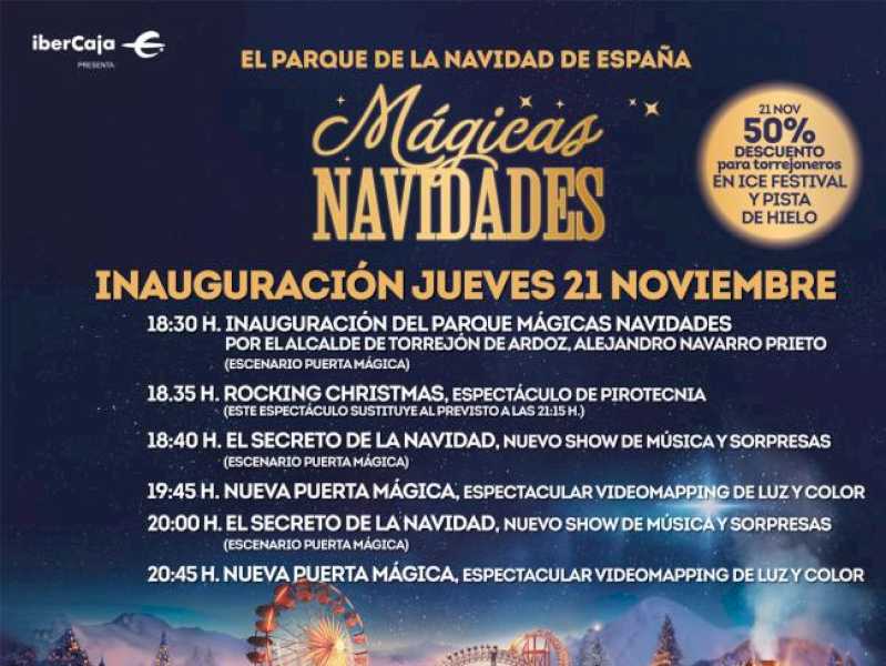 Torrejón – Mañana, jueves, se inaugura oficialmente Mágicas Navidades, el Parque de la Navidad de España, con descuento para torrejoneros d…