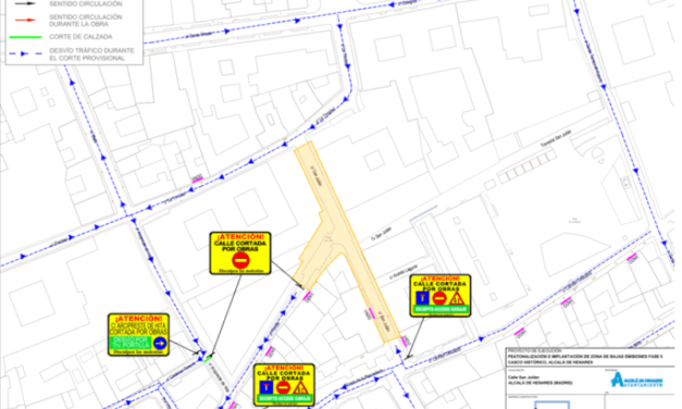 Alcalá – Policía Local informa: obras en la calle San Julián