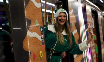 La Comunidad de Madrid comienza el viaje de la Navidad en Metro con un tren mágico decorado que recorrerá la Línea 6