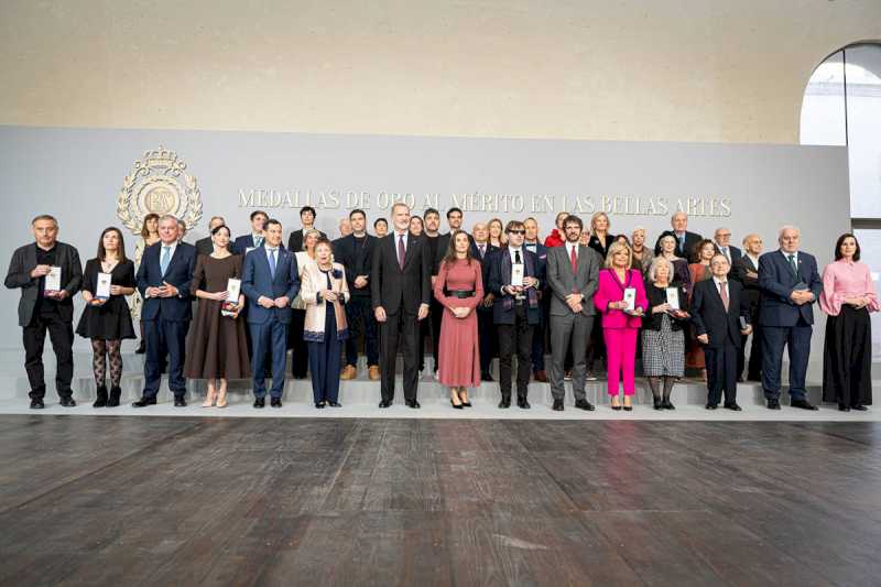 Cultura reconoce la trayectoria de 37 personalidades y entidades con las Medallas de Oro a las Bellas Artes