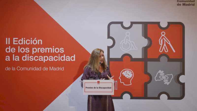 La Comunidad de Madrid reconoce a personas y entidades que trabajan en favor de la inclusión con los II Premios a la Discapacidad