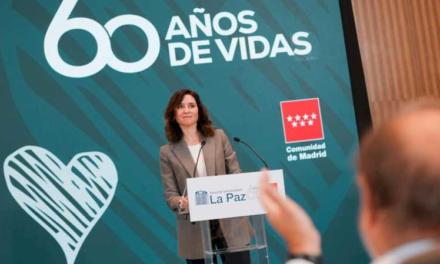 Díaz Ayuso celebra el 60º aniversario del Hospital La Paz: “La sanidad pública madrileña no conoce fronteras y solo cuenta la lucha por la vida”