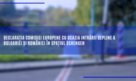 Declarația Comisiei Europene cu ocazia intrării depline a Bulgariei și României în spațiul Schengen