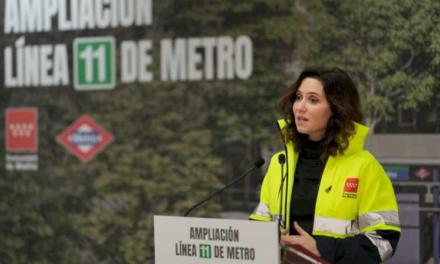 Díaz Ayuso presenta el modelo de excavación que agilizará la ampliación de la L11 de Metro con dos nuevas estaciones en Comillas y Madrid Río