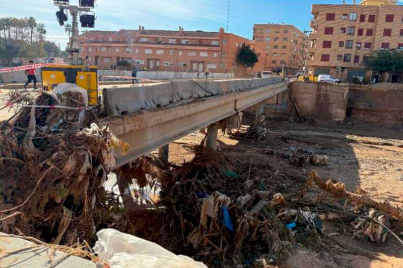 Transportes activa los primeros 34 millones de emergencia para iniciar la rehabilitación de las estructuras locales de Valencia dañadas por la DANA