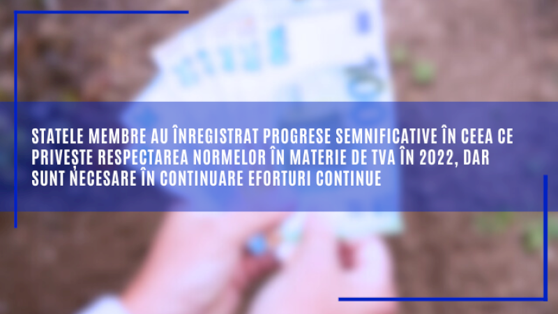 Statele membre au înregistrat progrese semnificative în ceea ce privește respectarea normelor în materie de TVA în 2022