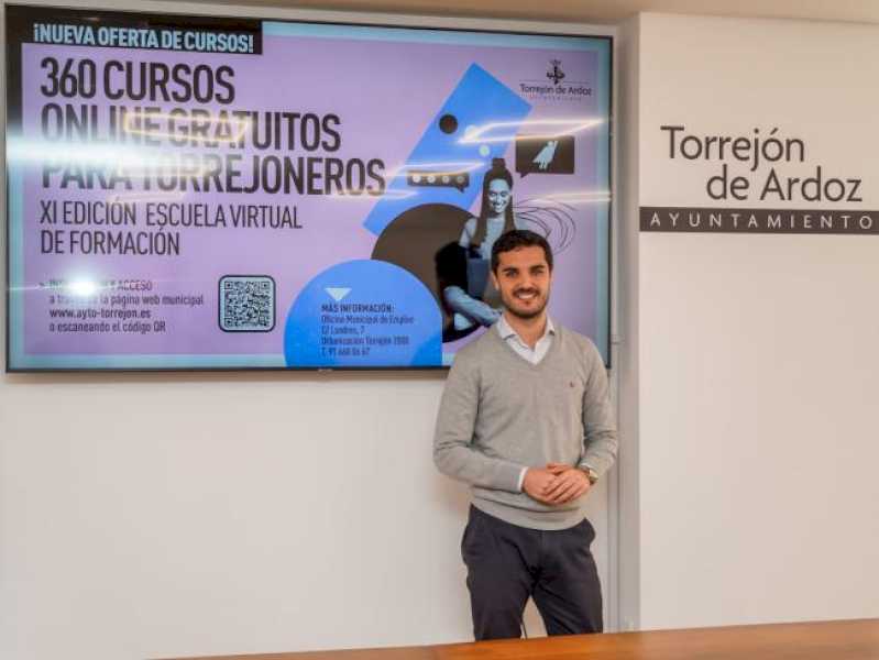 Torrejón – El alcalde, Alejandro Navarro, presenta la XI edición de la Escuela Virtual de Formación que ofrece más cursos online gratuitos …