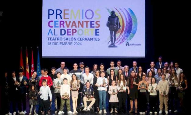 Alcalá – El Ayuntamiento de Alcalá entrega los Premios Cervantes al Deporte 2024 en la tradicional gala celebrada en el Teatro Salón Cerv…