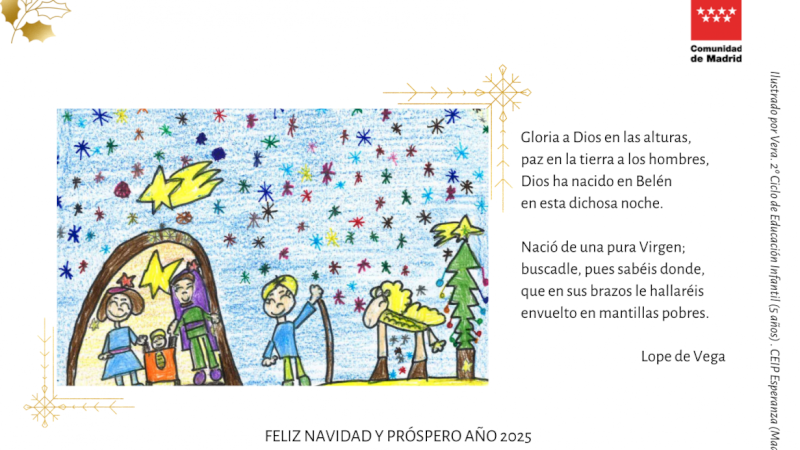 La Comunidad de Madrid celebra el concurso de tarjetas navideñas en sus colegios públicos con la participación de 130 centros educativos