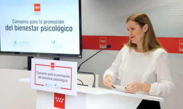 La Comunidad de Madrid firma un convenio con el Colegio Oficial de la Psicología para potenciar los programas de atención social en salud mental