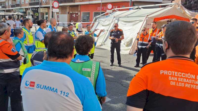 La Comunidad despliega un dispositivo sanitario en los Encierros Blancos de San Sebastián de los Reyes con un hospital de campaña y 20 profesionales del SUMMA 112