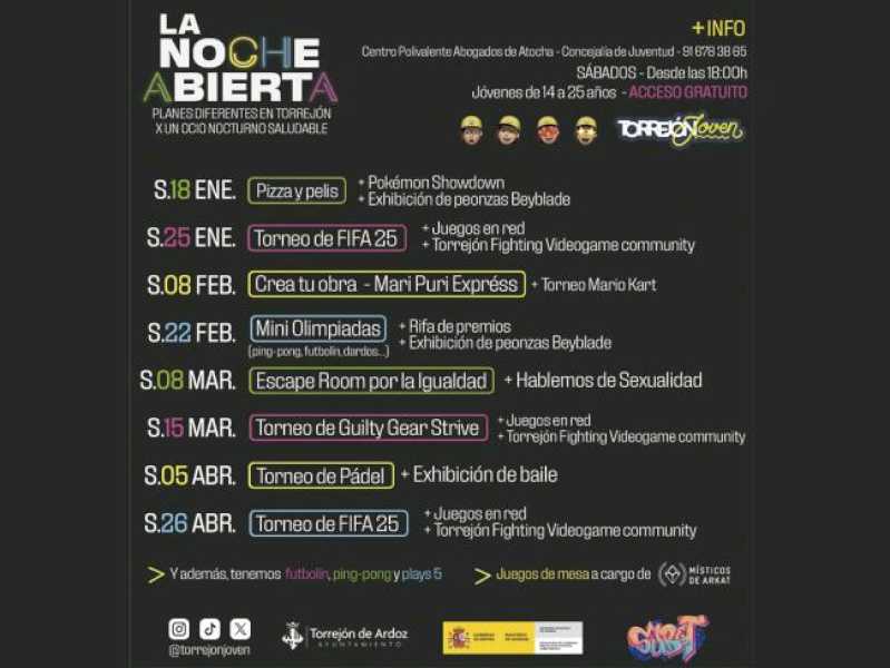 Torrejón – Disfruta de la combinación perfecta de pizza y peli en la programación de “La Noche Abierta” de mañana sábado, 18 de enero, que …