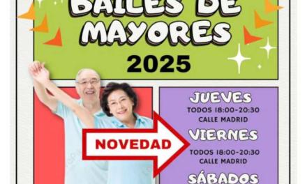 Torrejón – Continúa la nueva temporada de actividades para los mayores torrejoneros con los bailes como grandes protagonistas, que se suman…