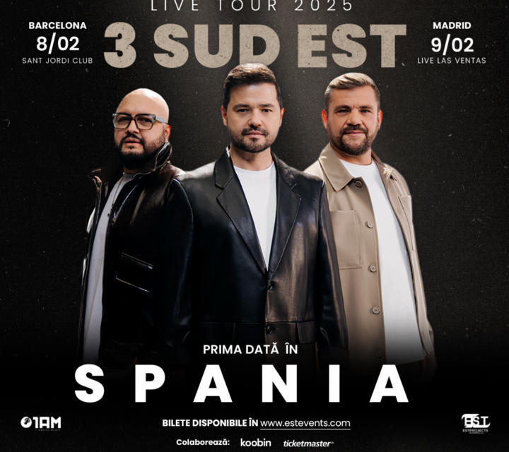 3 Sud Est revine în Vest – bilete la vânzare pentru concerte la Barcelona și Madrid