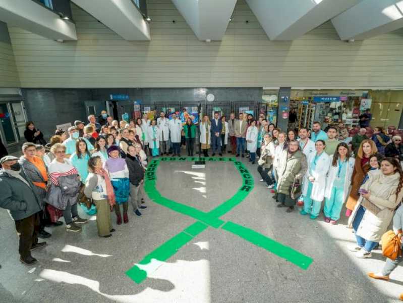 Torrejón – Torrejón de Ardoz se suma a la conmemoración del Día Mundial contra el Cáncer con un gran lazo verde humano en el Hospital y la …