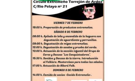 Torrejón – Tradición y folclore se unen con la popular Fiesta de la Matanza que el Círculo Extremeño de Torrejón celebra este fin de semana