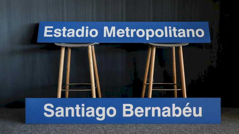 La Comunidad de Madrid sortea lamas de las estaciones de Metro de Santiago Bernabéu y Estadio Metropolitano por el derbi madrileño de Champions