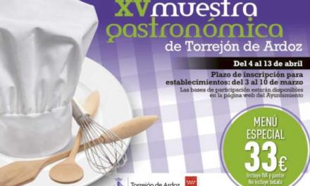 Torrejón – Hoy comienza el plazo de inscripción para participar en la XV Muestra Gastronómica de Torrejón, que permanecerá abierto hasta el…