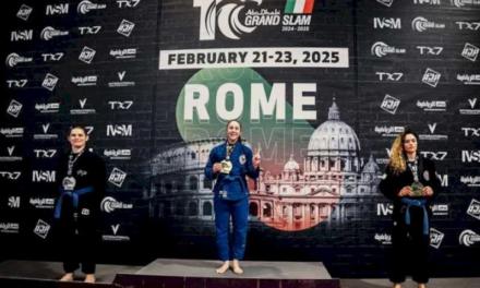 Torrejón – La torrejonera, Ana Cristina Gervás, gana por segundo año consecutivo el Grand Slam de Roma de jiu-jitsu brasileño