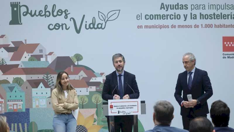 La Comunidad de Madrid abre el plazo para solicitar nuevas ayudas de impulso al comercio y la hostelería rural